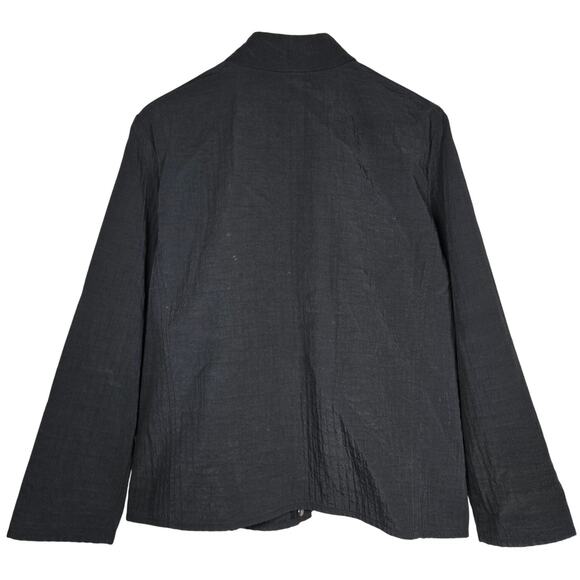 Eileen Fisher Full Zip Jacket Womens‎ Large Nylon Viscose Cotton Blend J33 - Picture 2 of 7